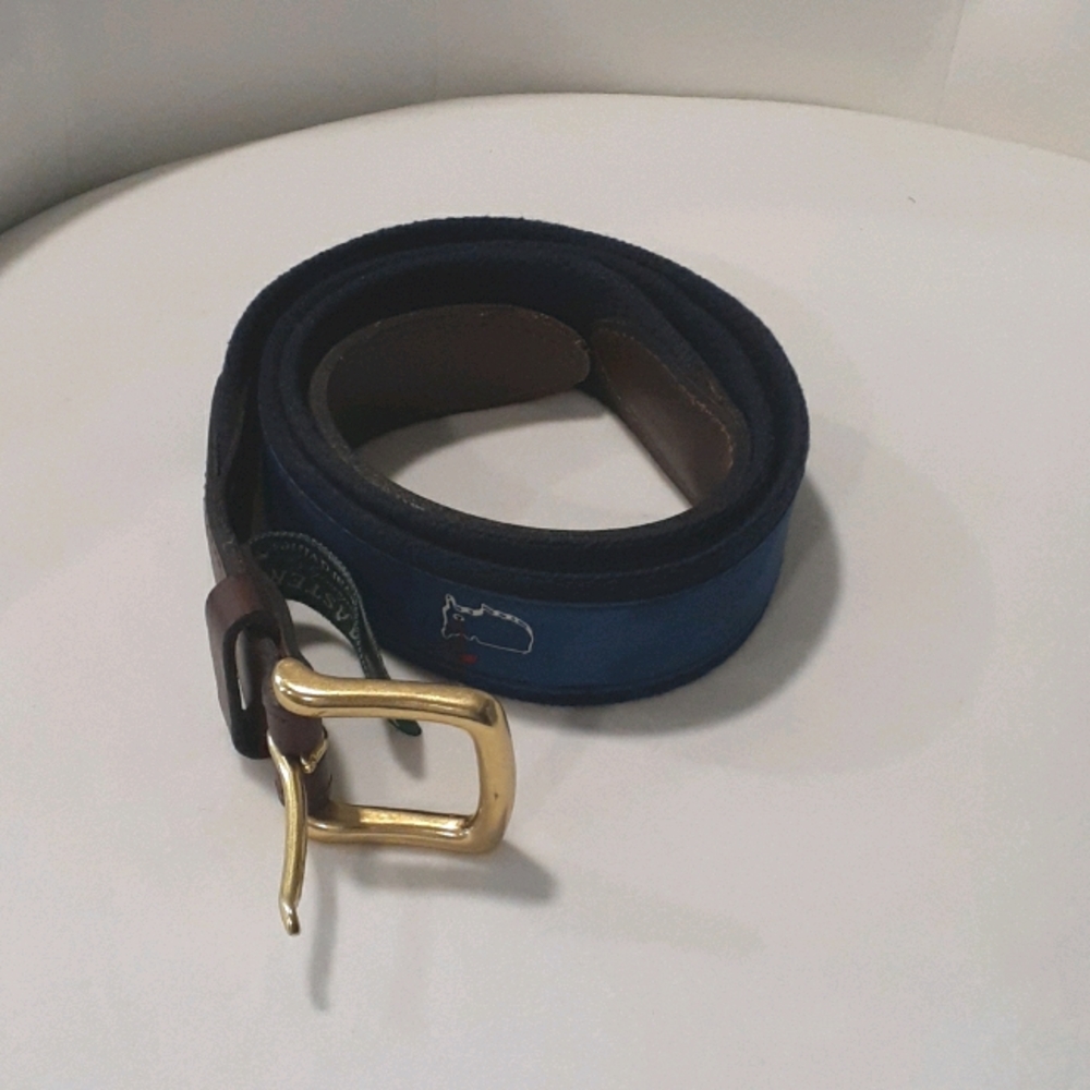 Masters vineyards navy blue belt sz 38